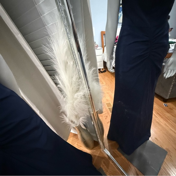 Signature Studio Navy One-Shoulder Dress - Picture 2 of 2